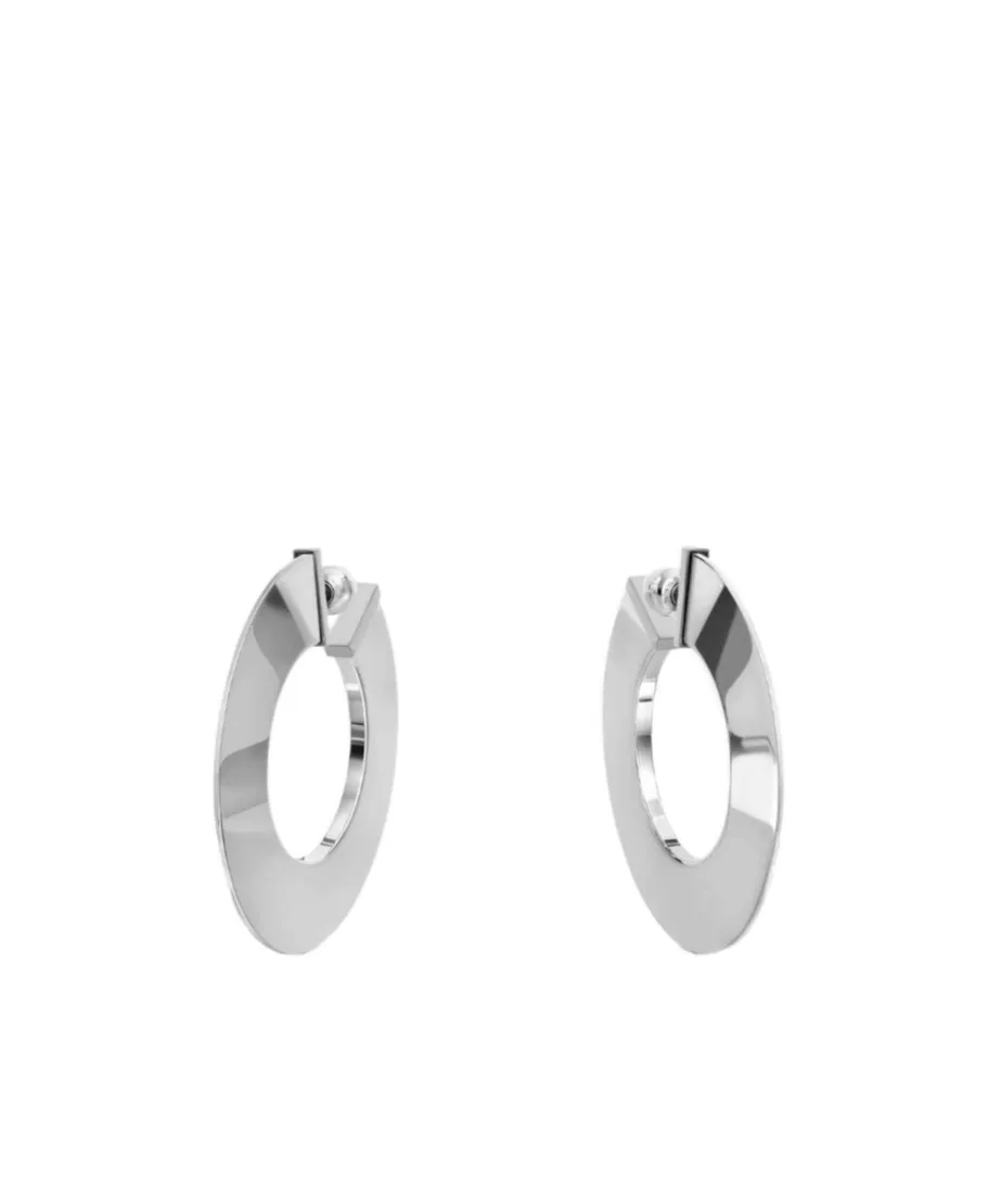 Alaa Blade Disc-Shaped Blade Hoop Earrings
