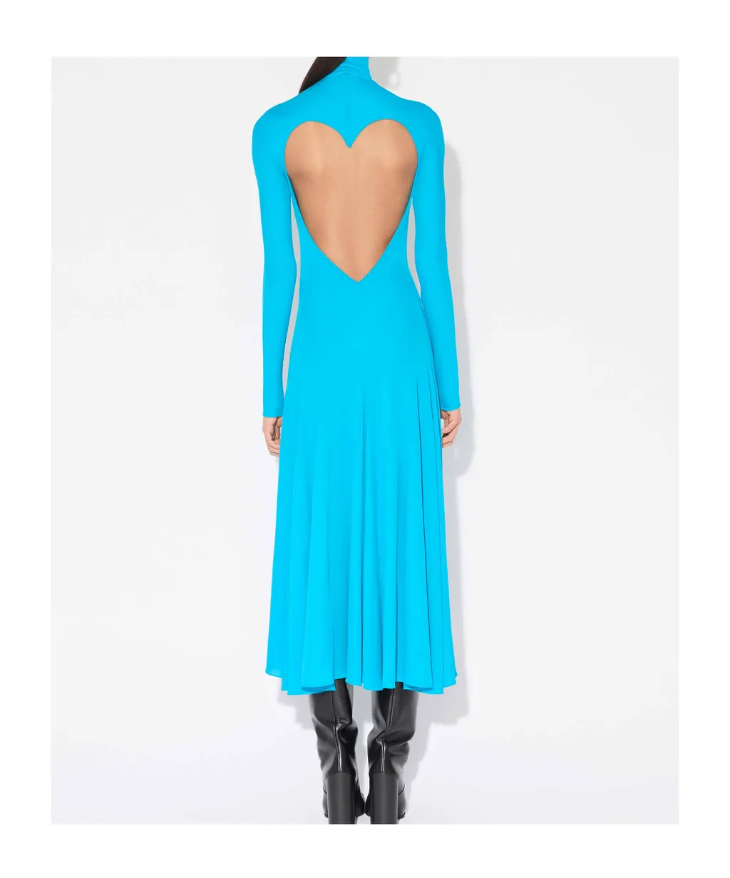 AlaÏA Fluid Jersey Heart Dress