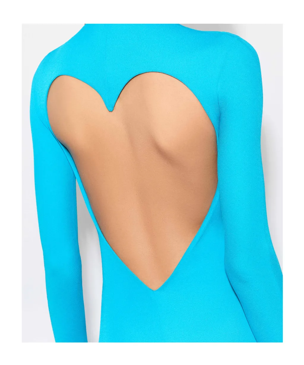 AlaÏA Fluid Jersey Heart Dress