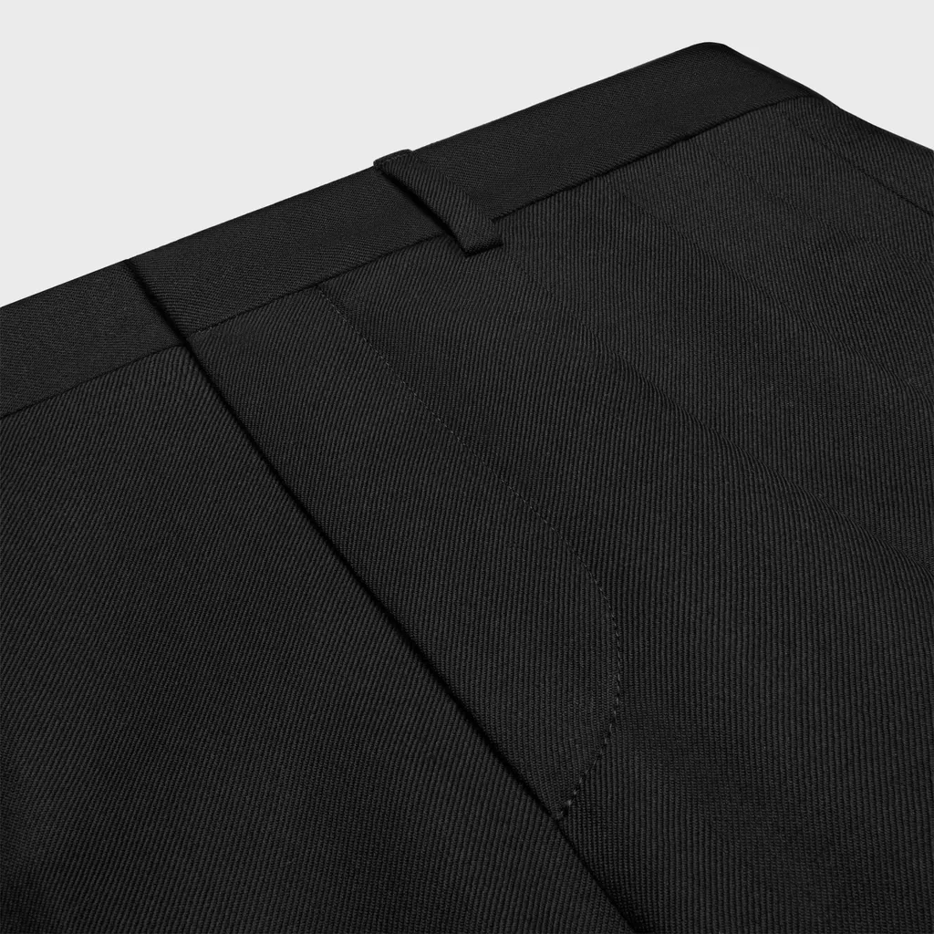 Pleated Trousers In Light Wool Gabardine