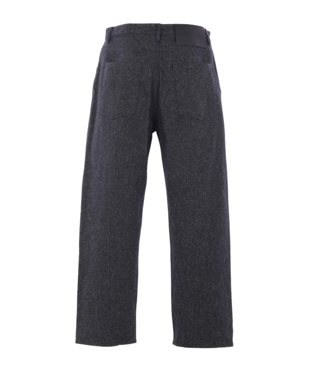 Jil Sander Logo Patch Straight-Leg Jeans