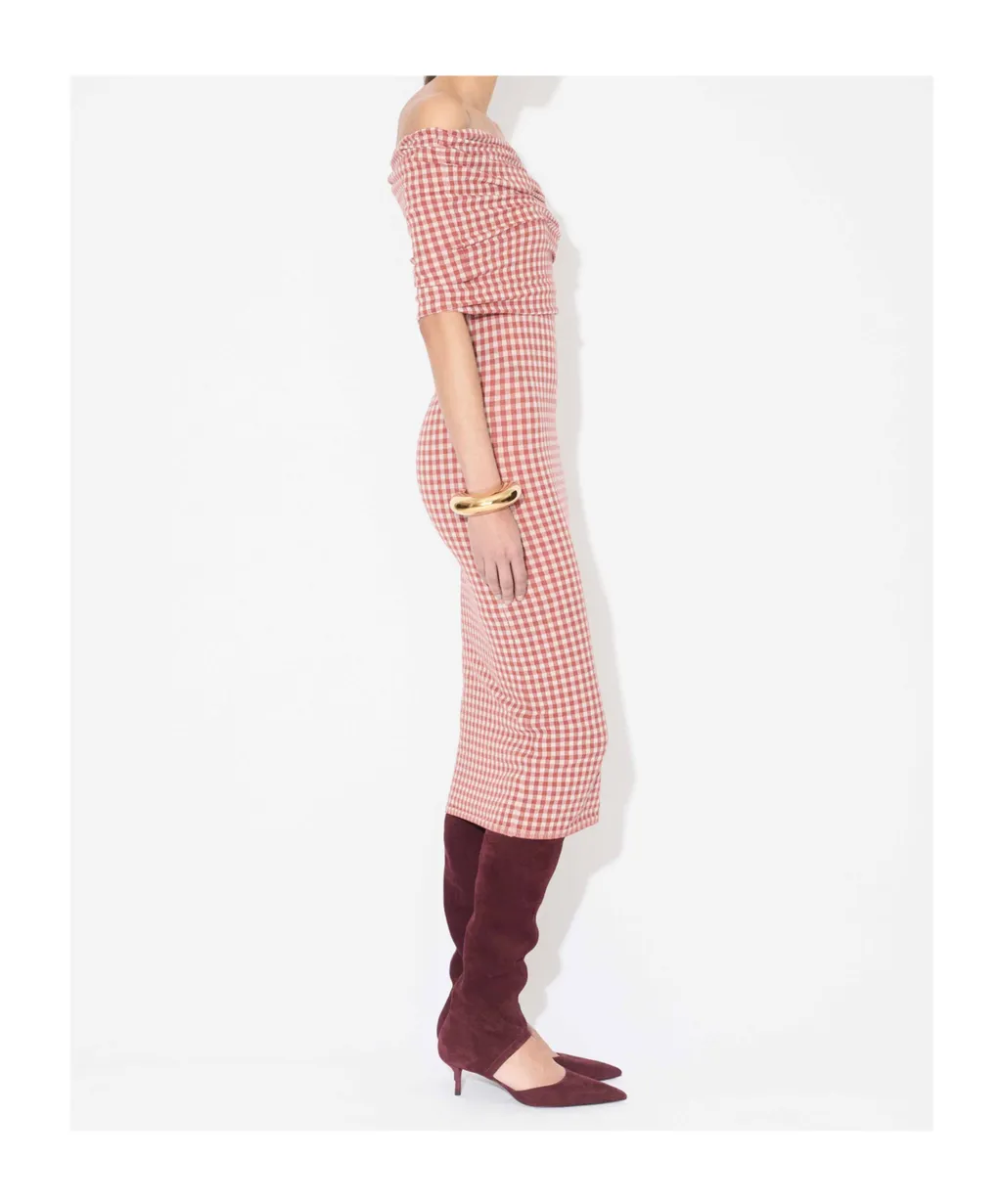 Gingham Knit Dress