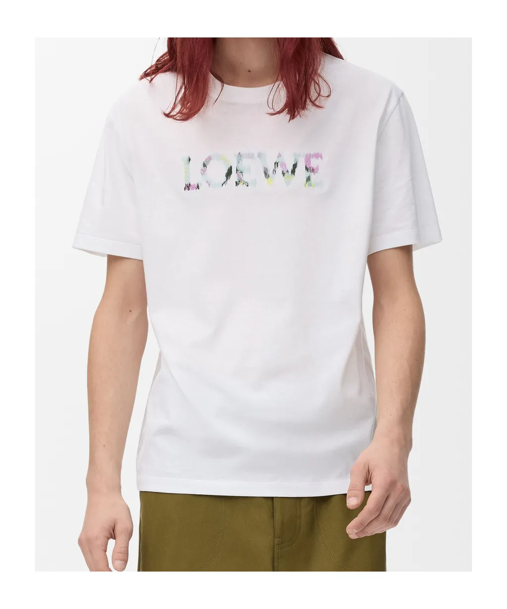 Loewe Logo Embroidered Relaxed Fit T-Shirt