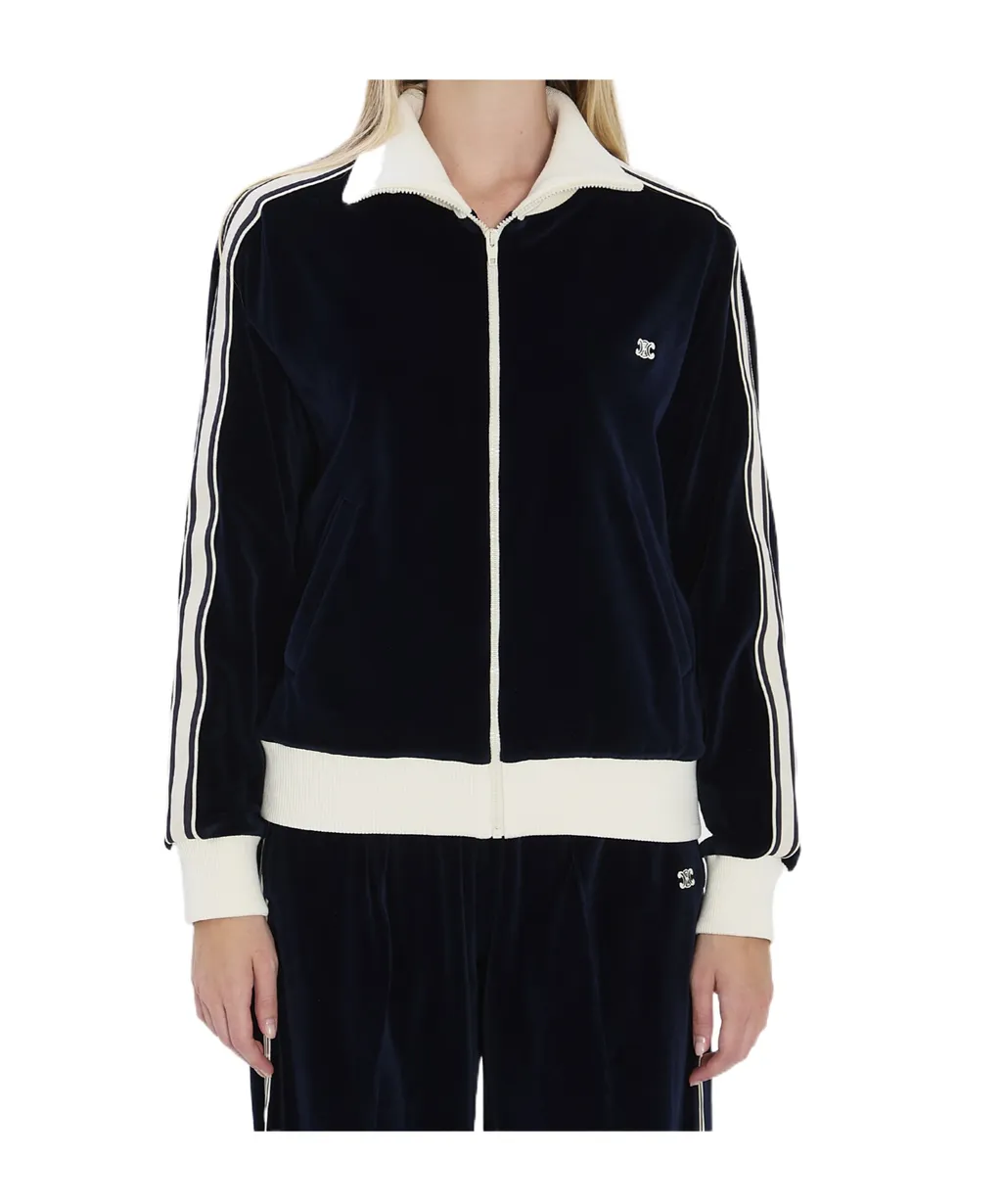 Tracksuit Jacket In Velvet Jersey