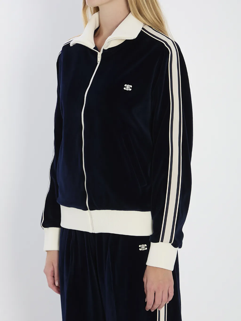 Tracksuit Jacket In Velvet Jersey