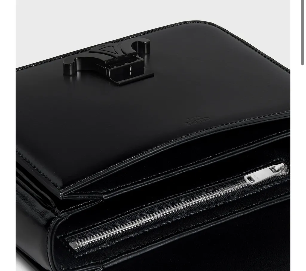 Classique Triomphe Bag In Shiny Calfskin