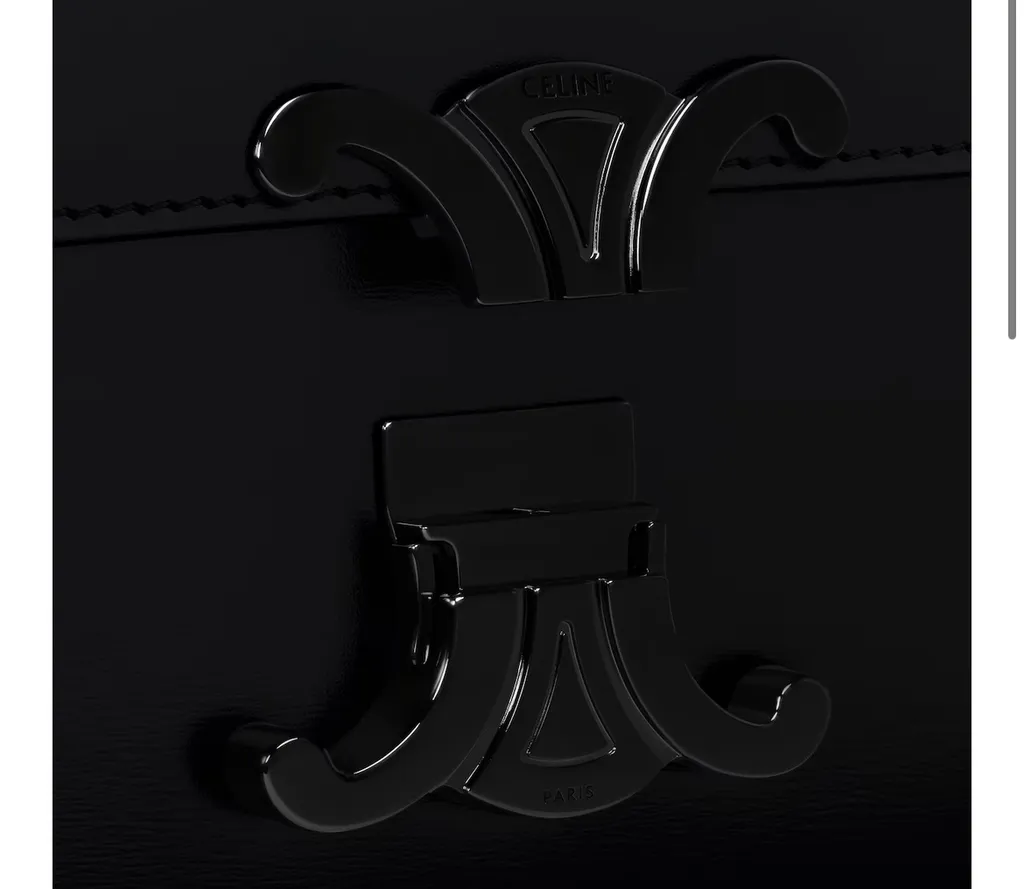 Classique Triomphe Bag In Shiny Calfskin