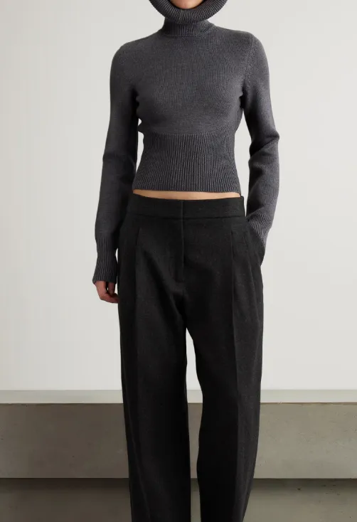 Hooded Roll-Neck Sweater