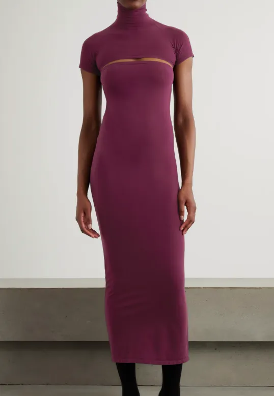 AlaÏA Second-Skin Knit Cut-Out Dress