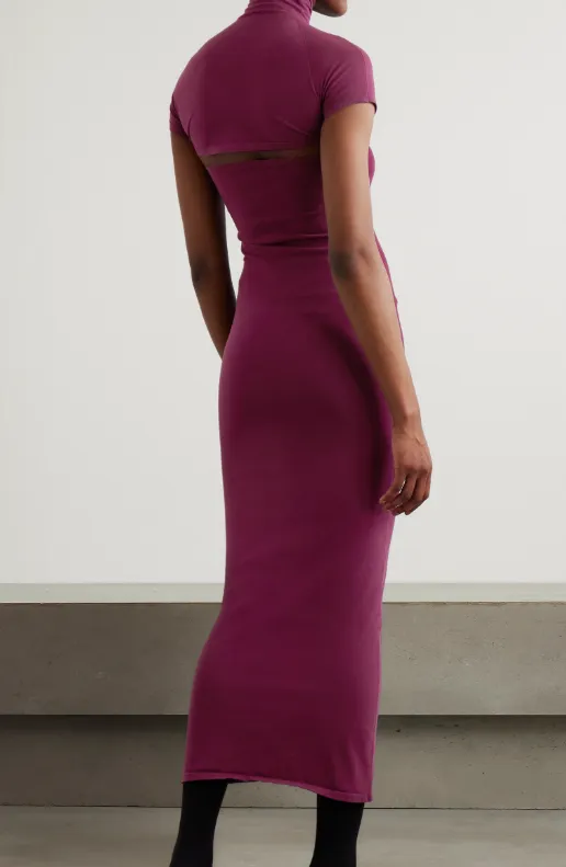 AlaÏA Second-Skin Knit Cut-Out Dress