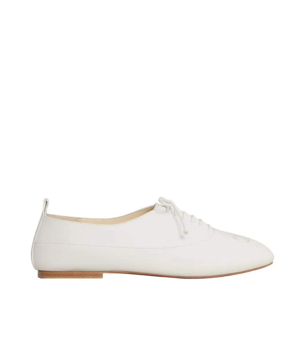 Celine Lise Perforated Triomphe Richelieu In Lambskin