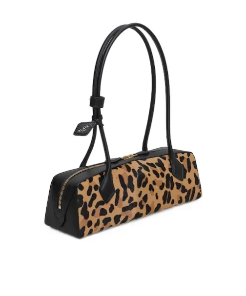 AlaÏA Le Teckel Leopard Printed Medium Bag