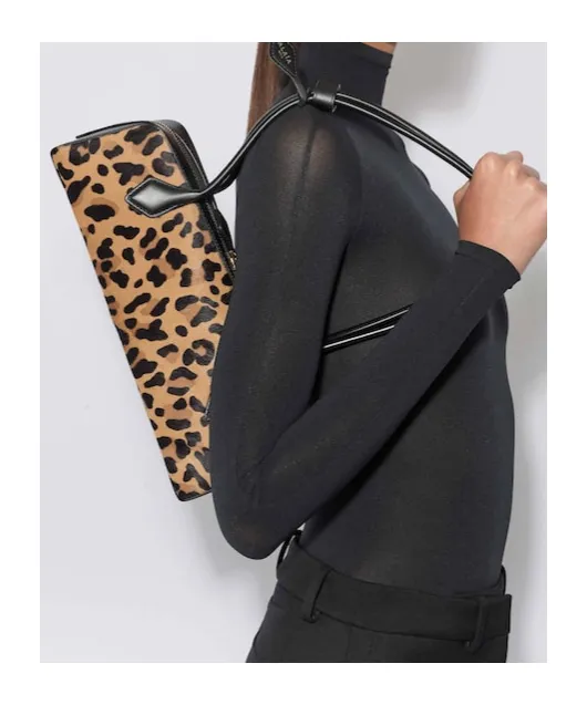 AlaÏA Le Teckel Leopard Printed Medium Bag