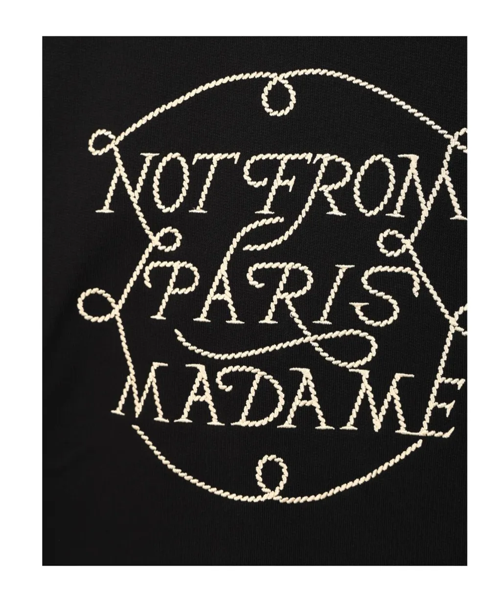 DrÔLe De Monsieur Slogan Crewneck Sweatshirt