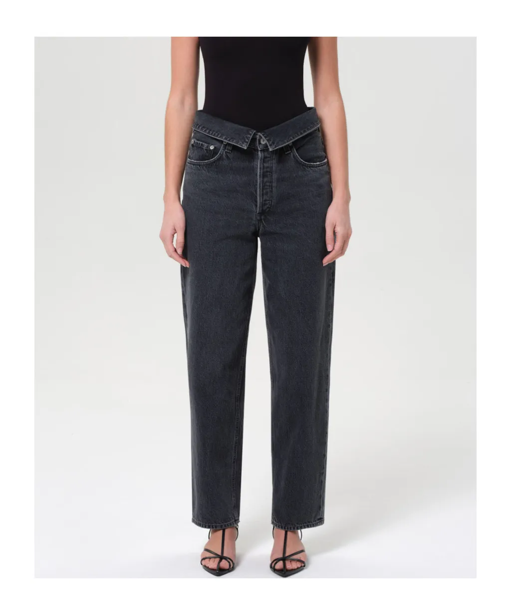 Agolde Echo High-Rise Tapered-Leg Jeans