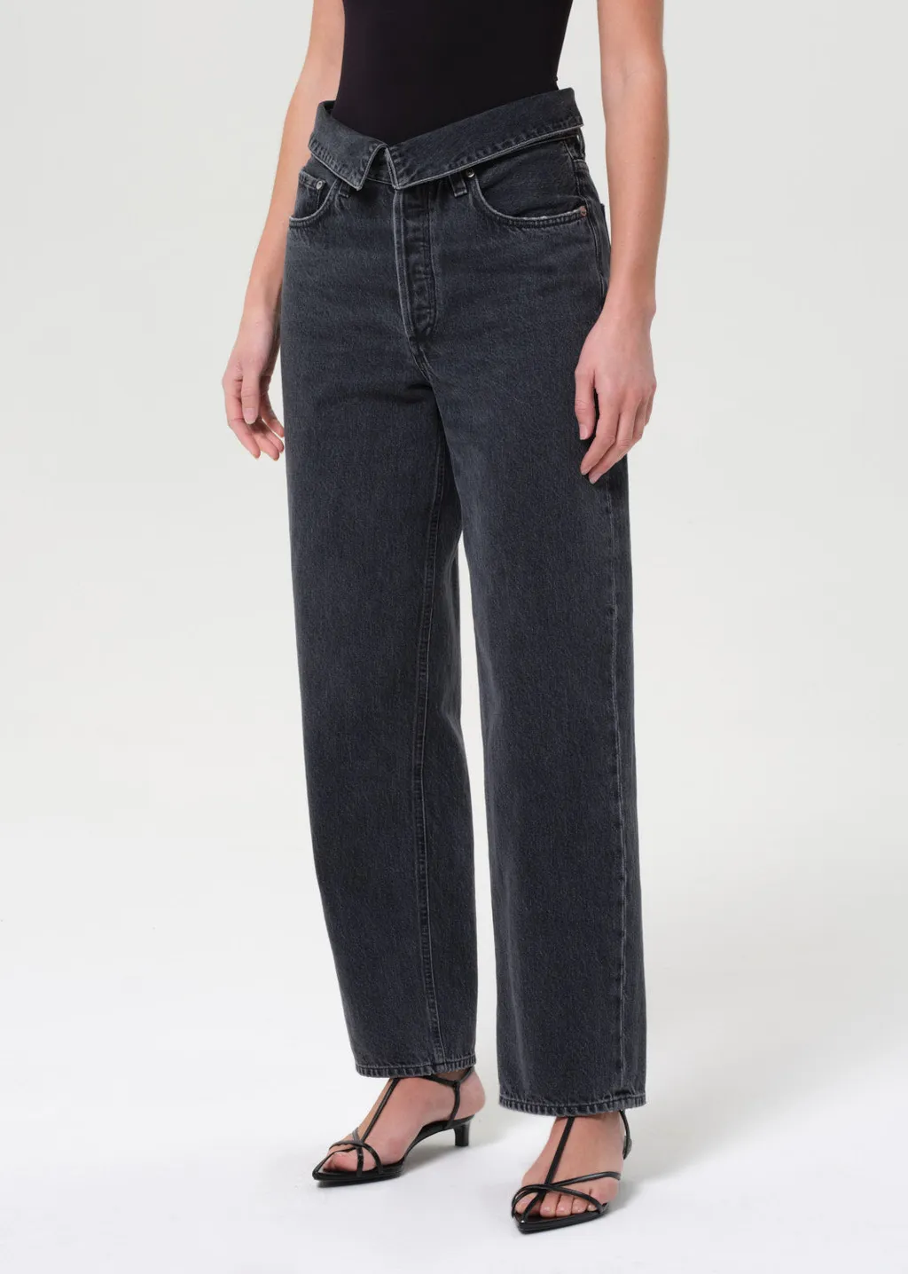 Agolde Echo High-Rise Tapered-Leg Jeans