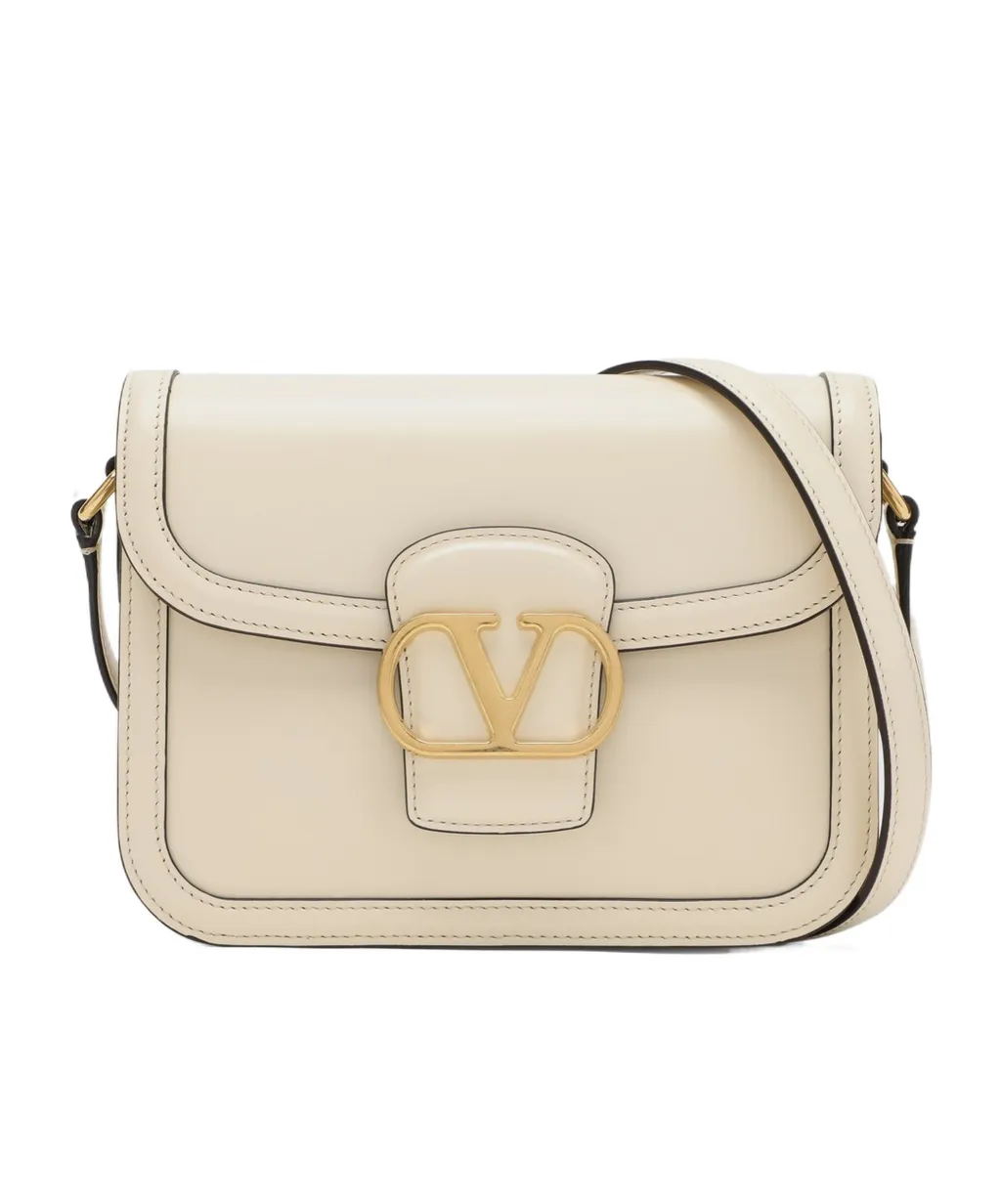 Valentino 9To5 Vlogo Signature Foldover Top Shoulder Bag