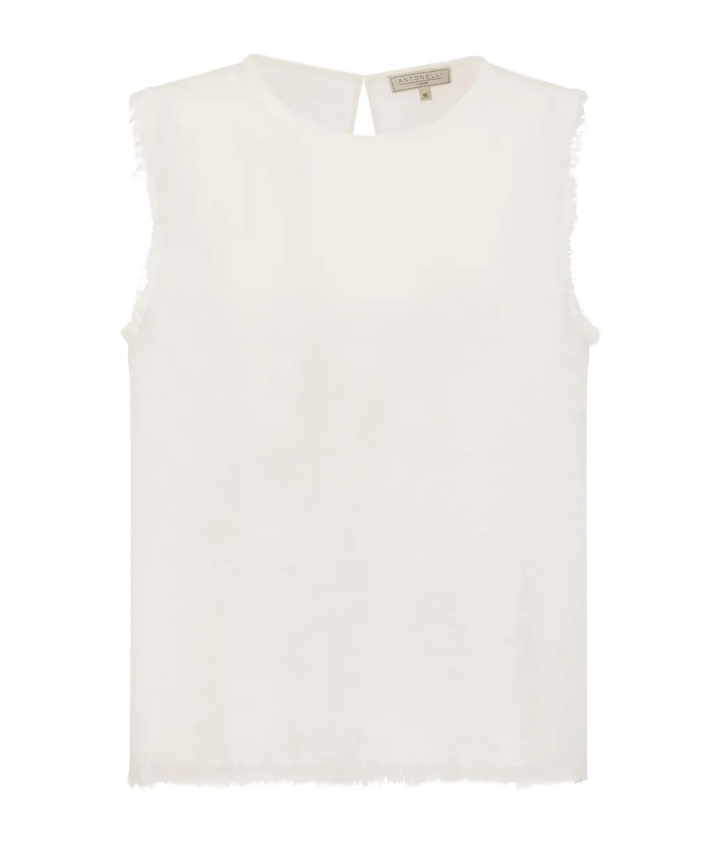 Linen Sleeveless Jumper