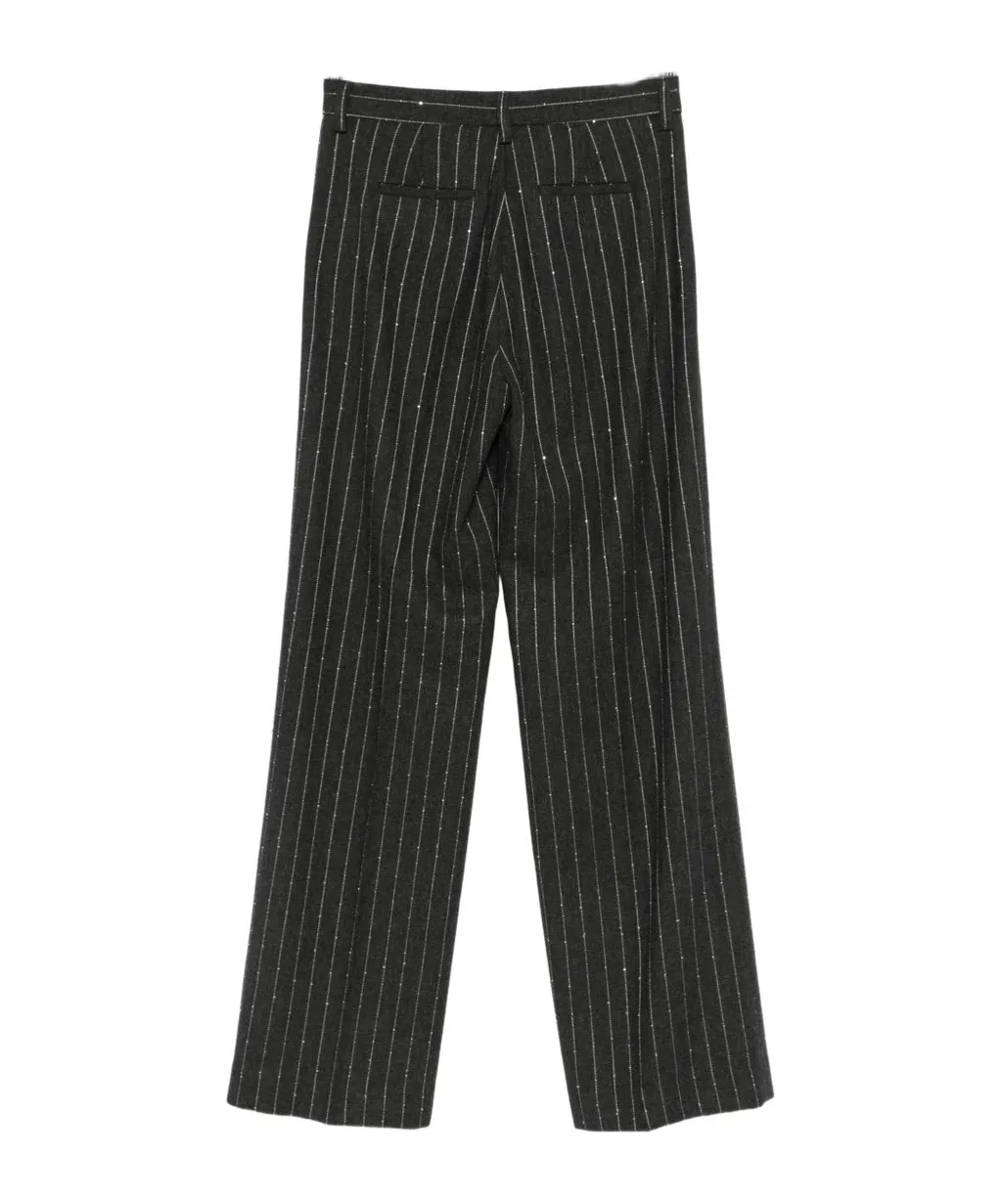 Pinstripe Casual Pants