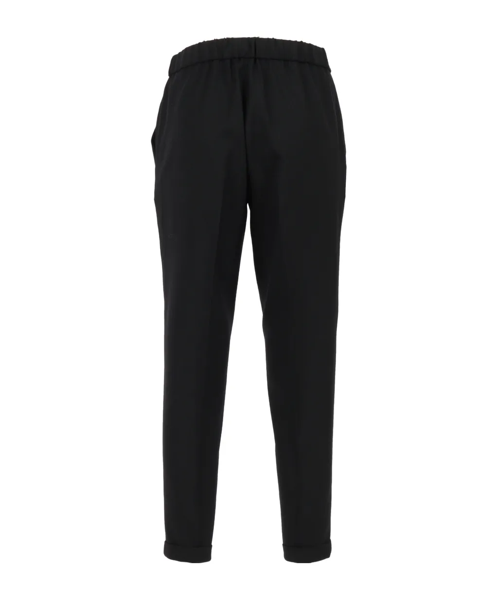 Elastic Waist Casual Pants