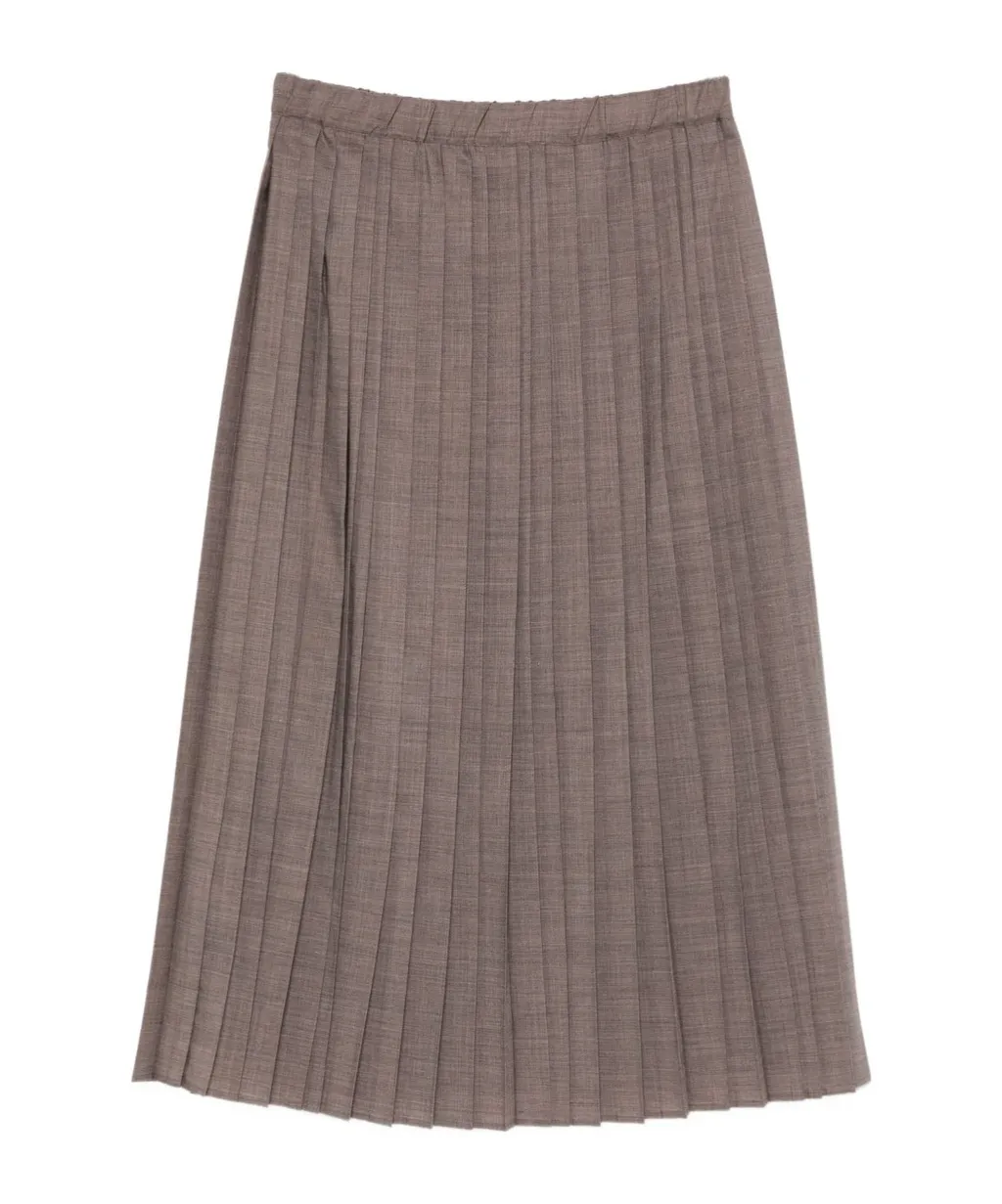 Pleated Midi Skirt