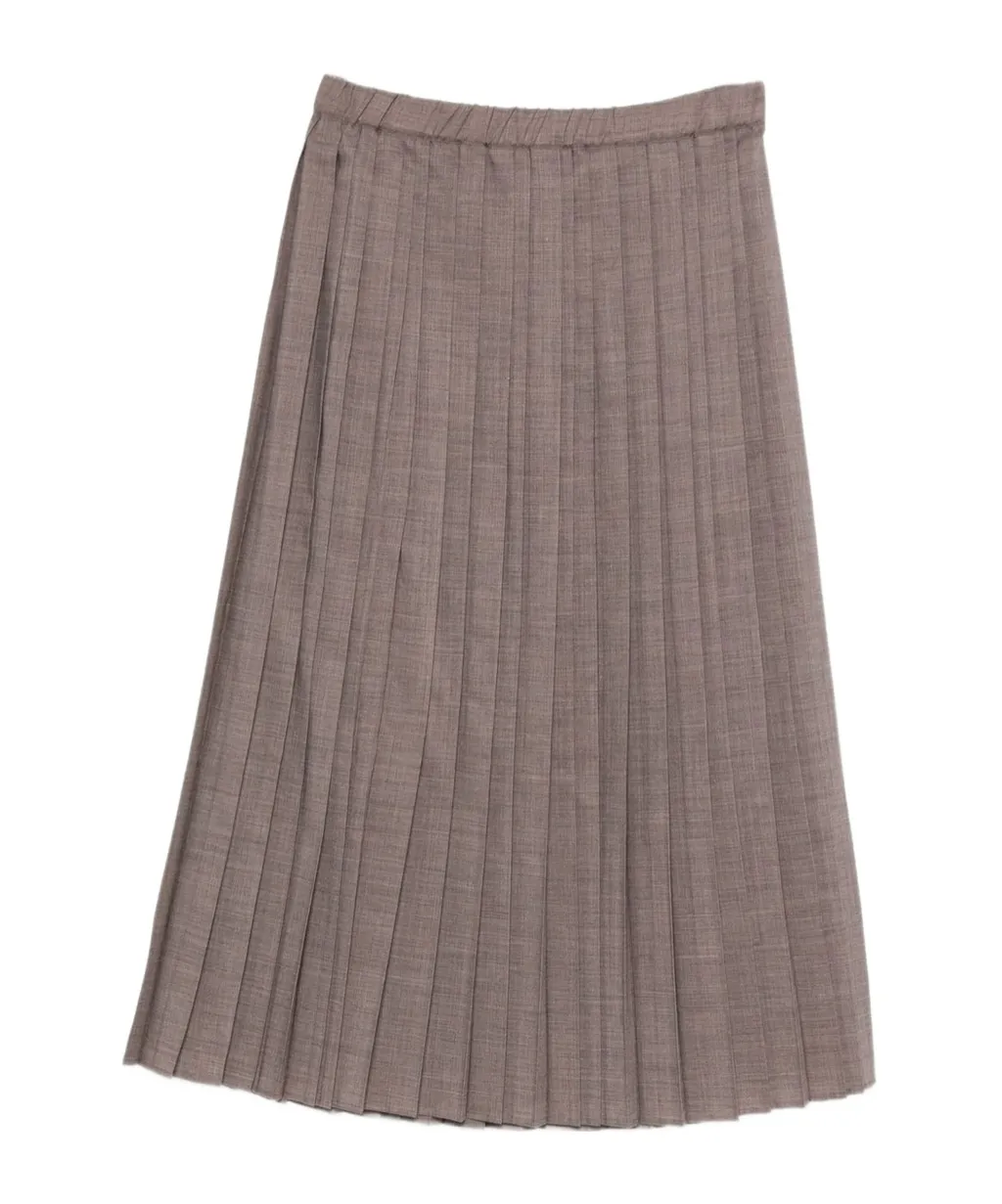 Pleated Midi Skirt