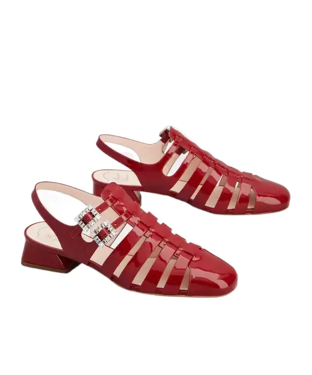 TrÈS Vivier Sandals In Patent Leather