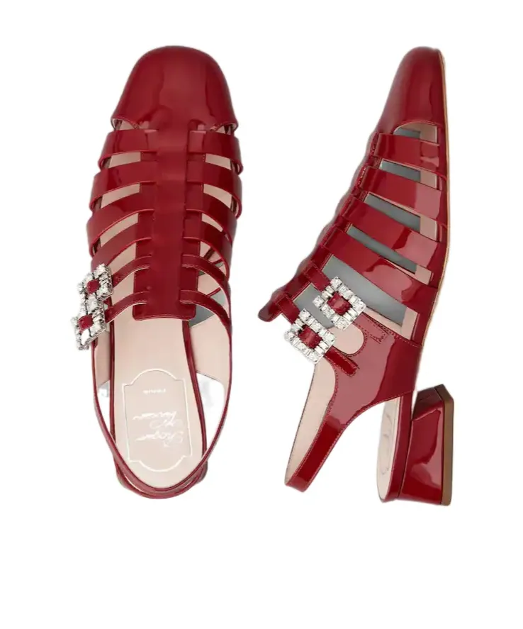 TrÈS Vivier Sandals In Patent Leather