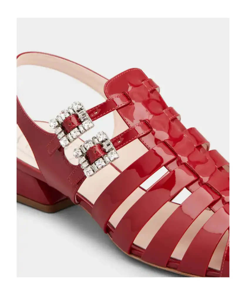 TrÈS Vivier Sandals In Patent Leather