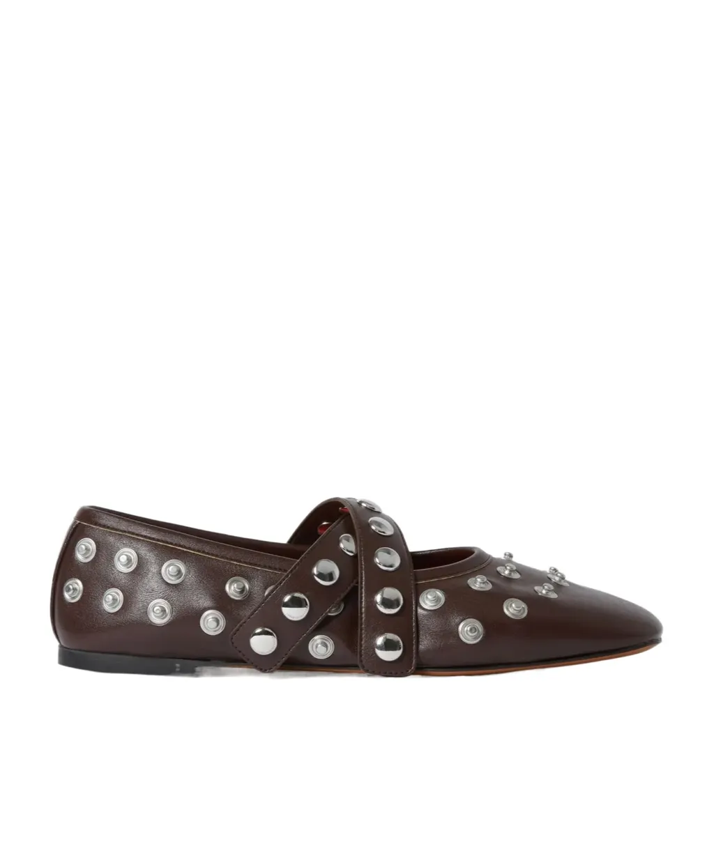 Stella Mccartney Ryder Popper-Studded Ballet Flats
