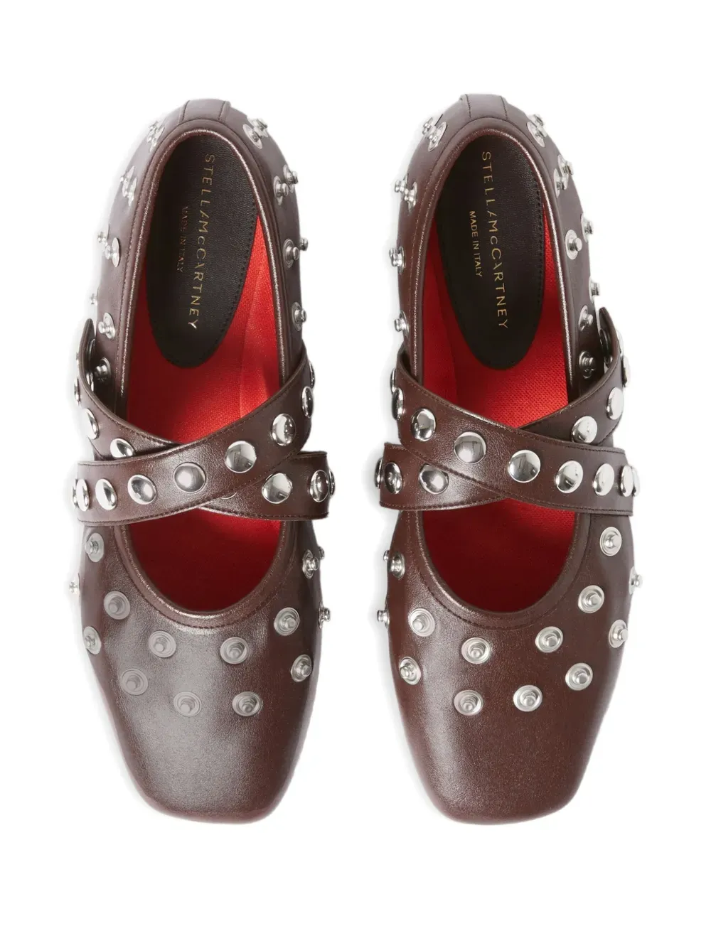 Stella Mccartney Ryder Popper-Studded Ballet Flats