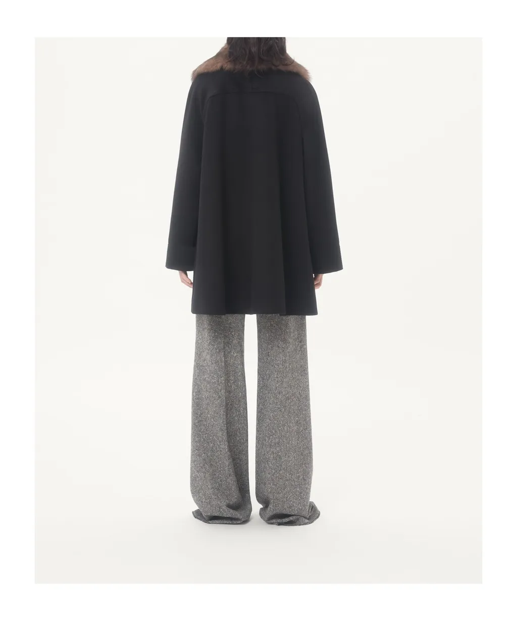 Valentino Logo Plaque Button-Up Coat