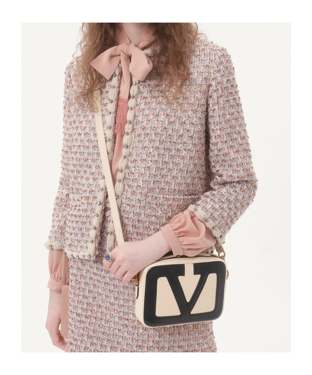 Valentino Viva Vlogo Signature Zip-Up Crossbody Bag