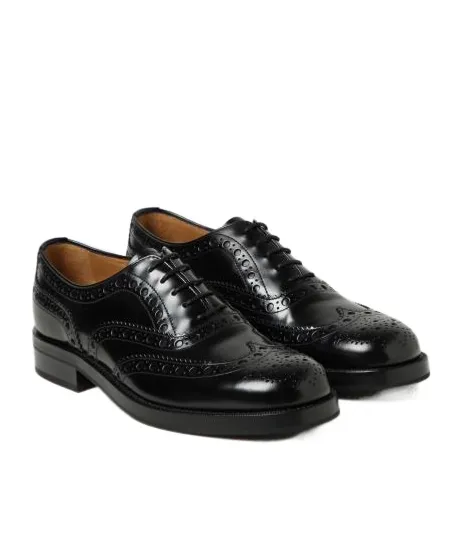 Leather Brogue Oxford Shoes