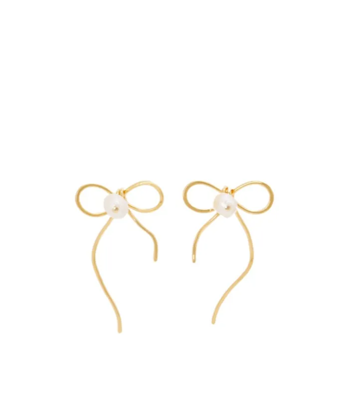Marni Bow Plaque Earrings