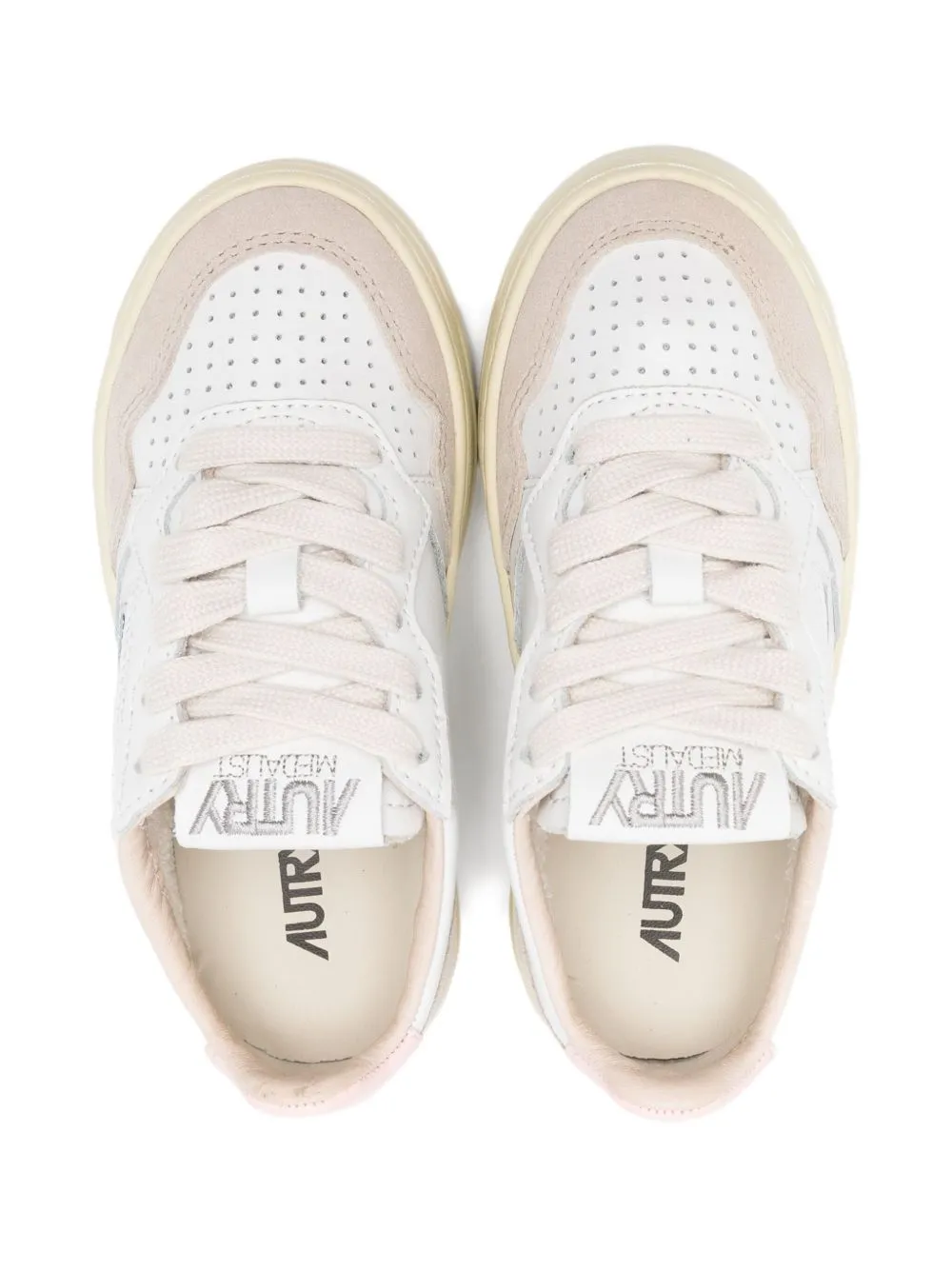 Autry Kids Perforated Lace-Up Sneakers