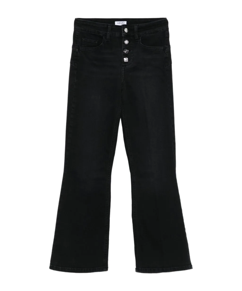 Belt Loop Denim Trousers
