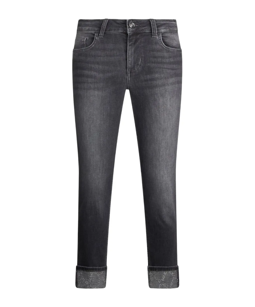Denim Trousers With Belt Loops