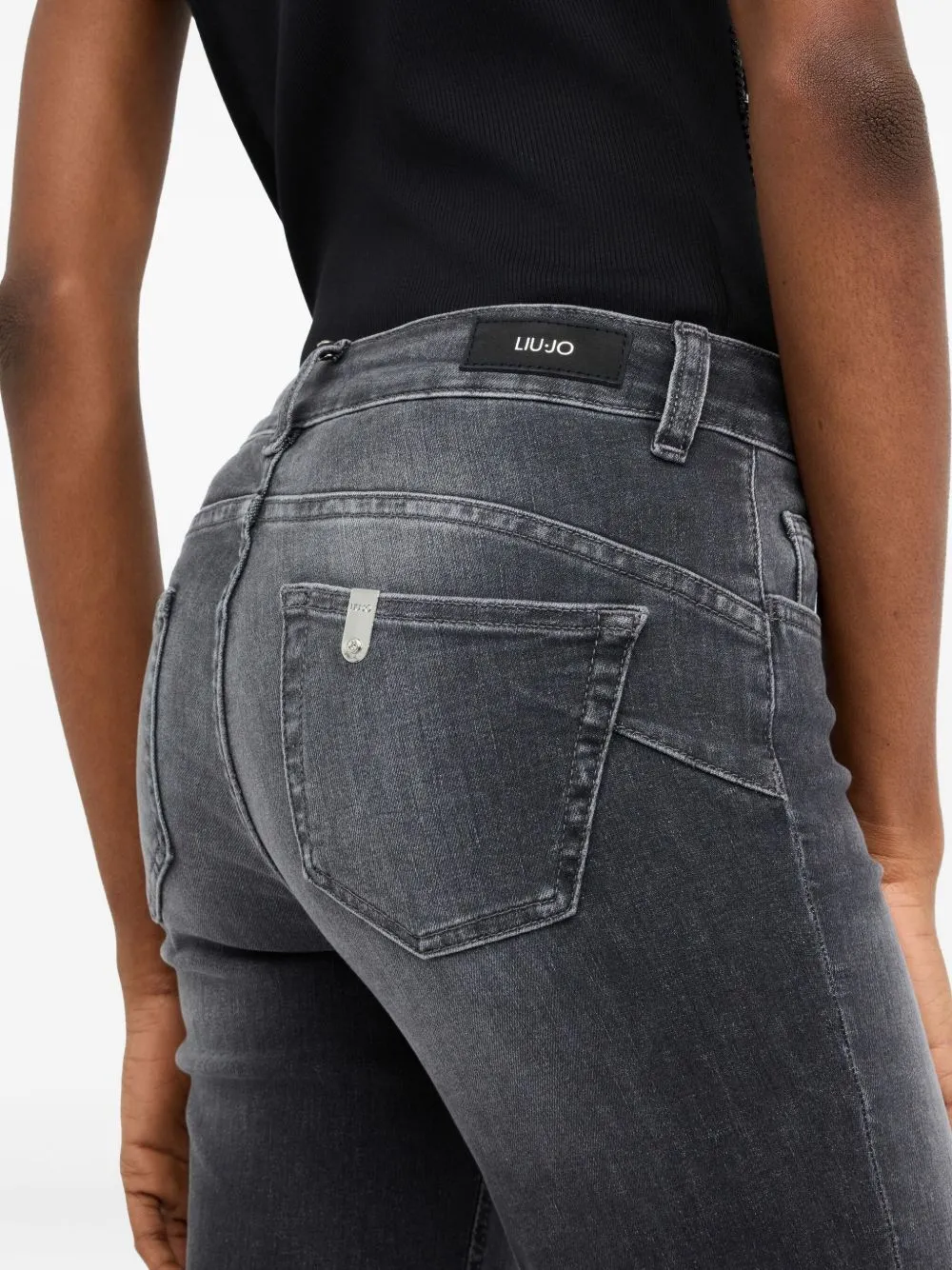 Denim Trousers With Belt Loops