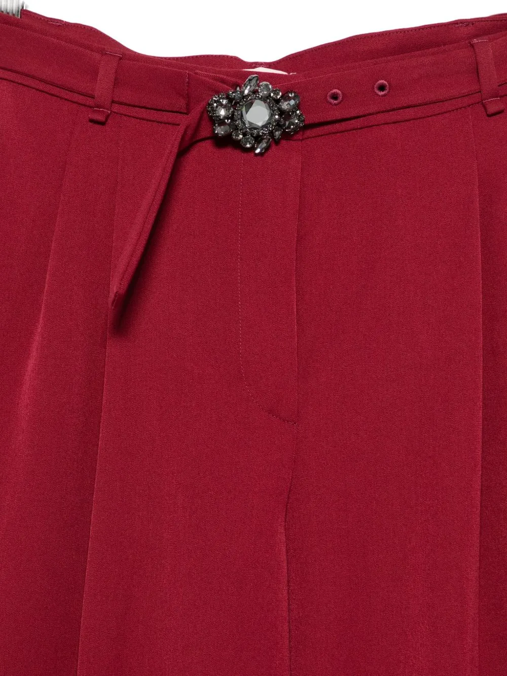 Belted Wide-Leg Casual Pants