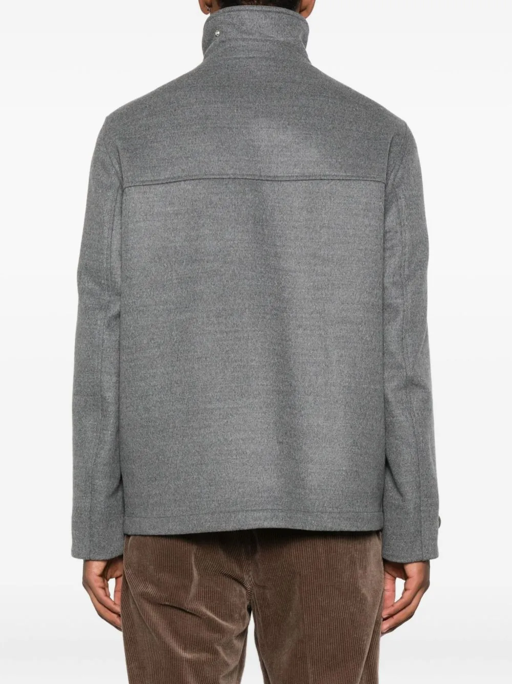 Flap-Pocket Wool Jacket