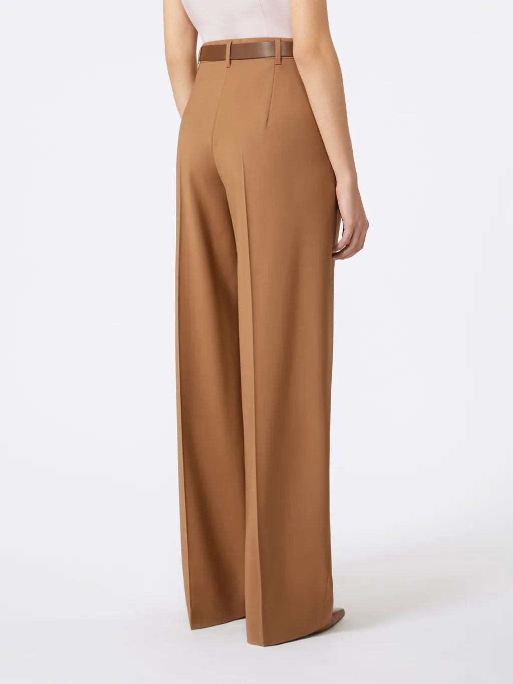 Max Mara Studio Belted Pleated Trousers