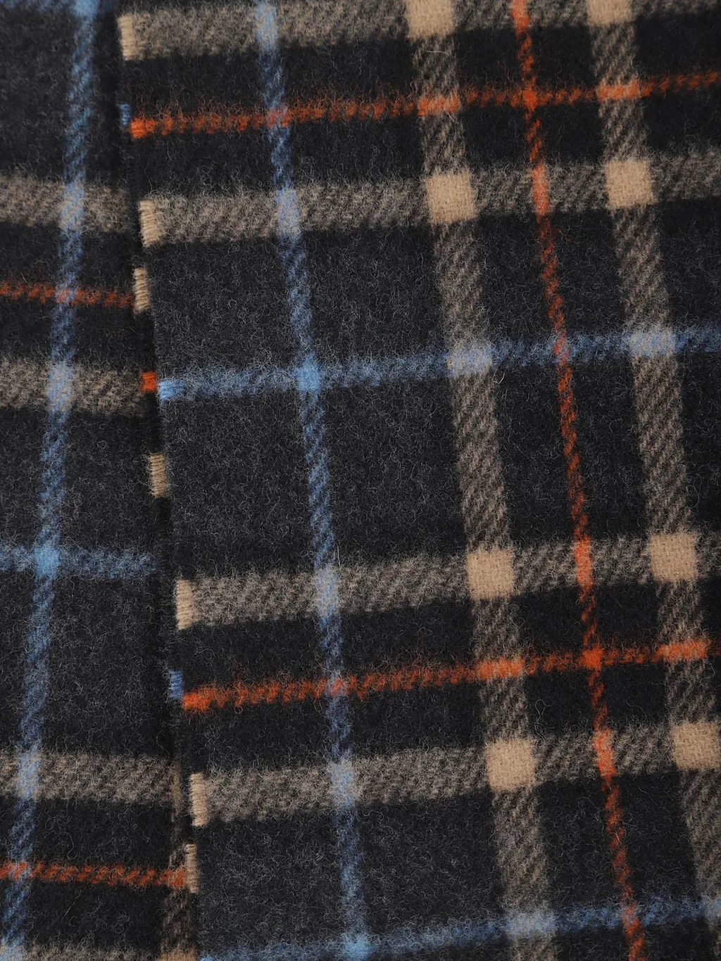 Ganni Logo Patch Check Scarf