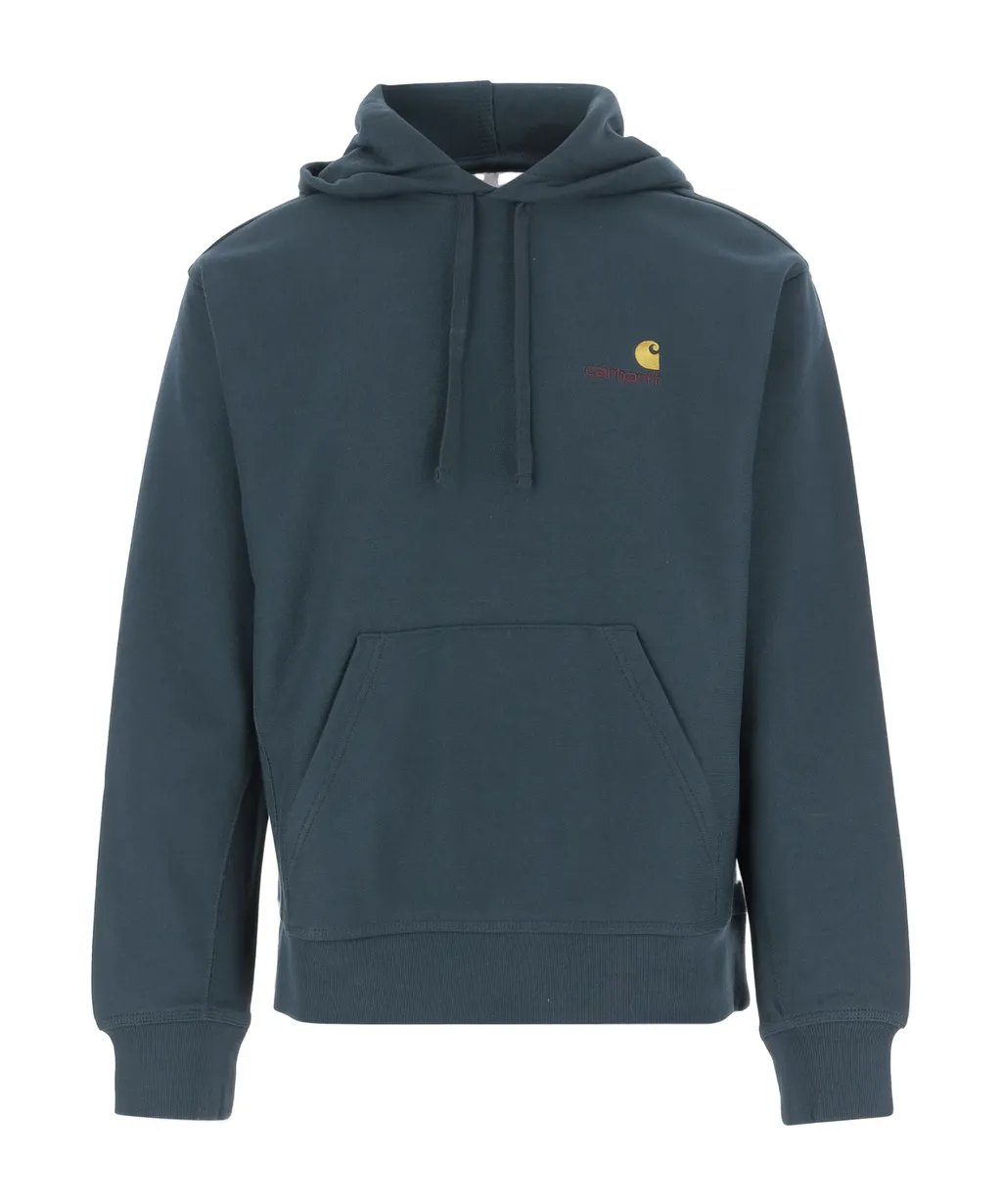 American Script Logo-Embroidered Hoodie
