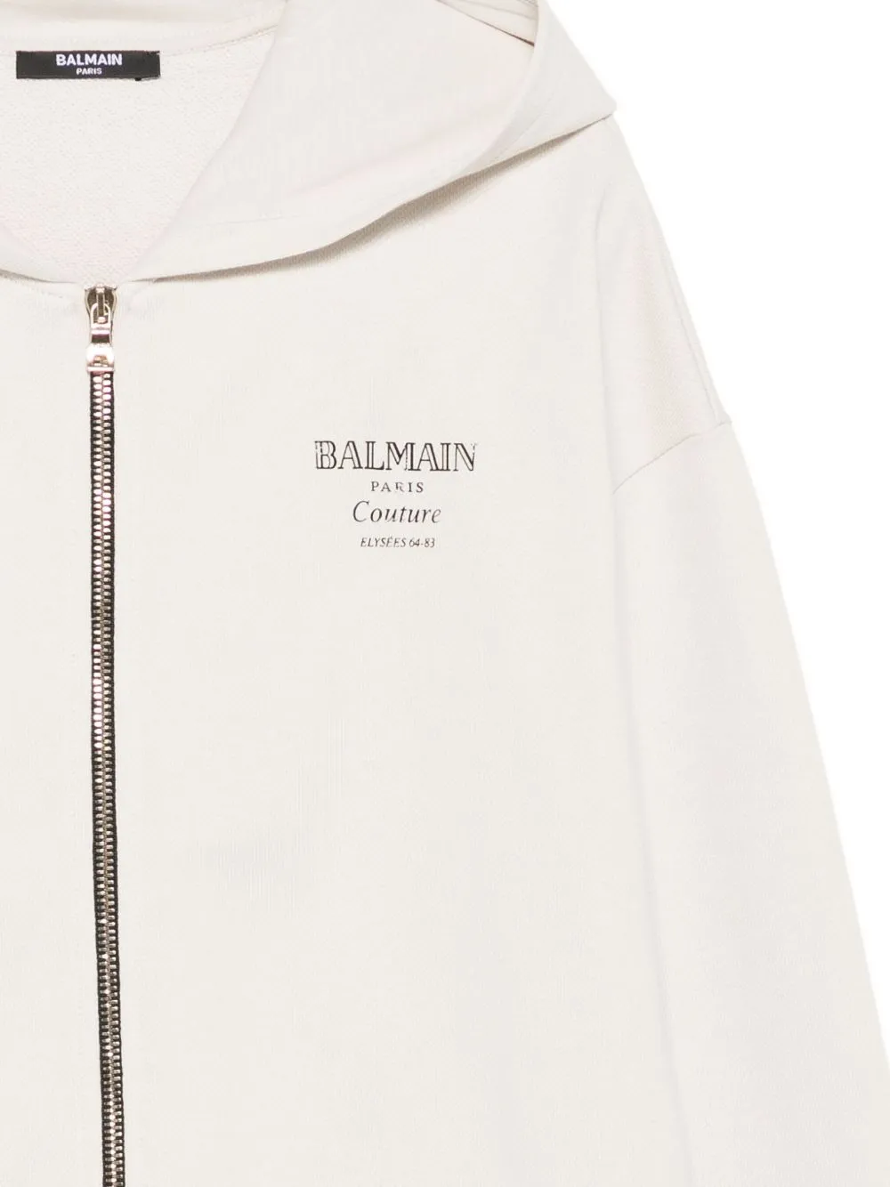 Balmain Kids Logo Printed Zipped Hoodie