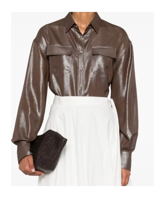 Metallic-Finish Shirt
