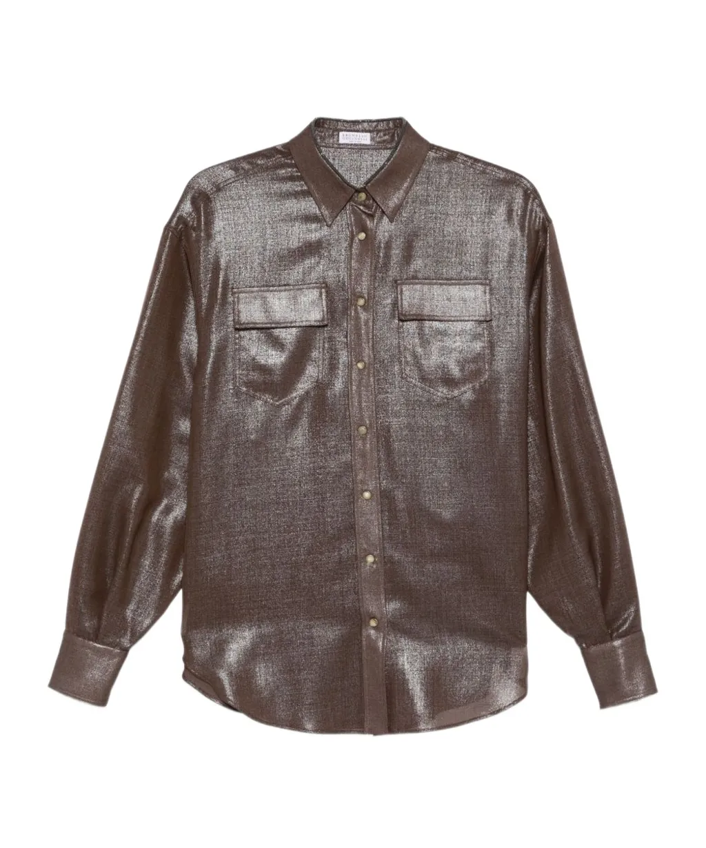 Metallic-Finish Shirt