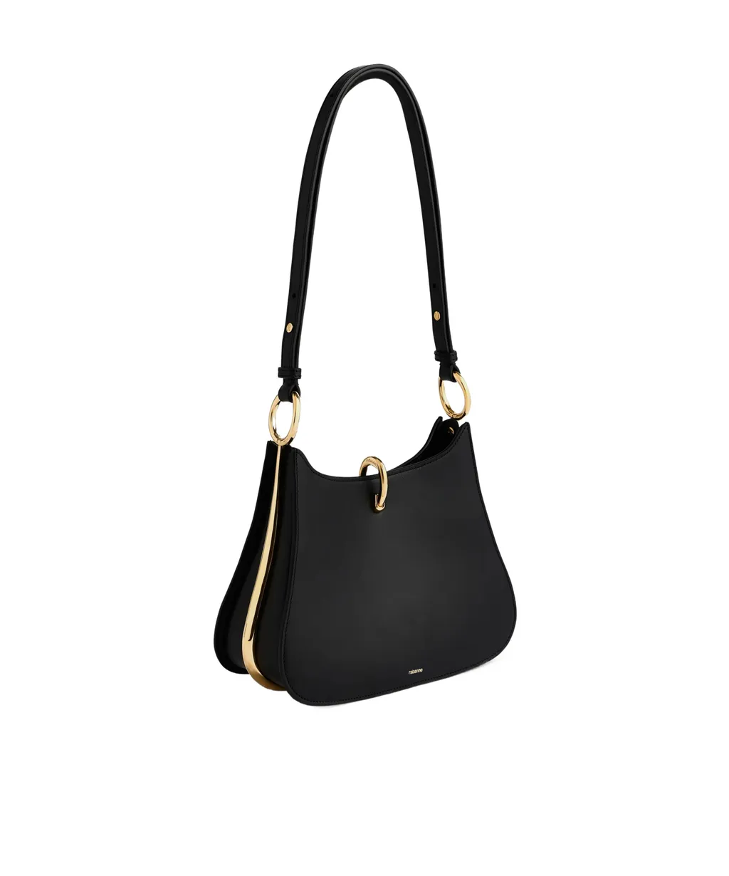 Medium Ring Leather Shoulder Bag