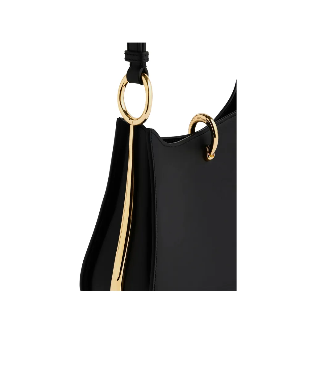 Medium Ring Leather Shoulder Bag