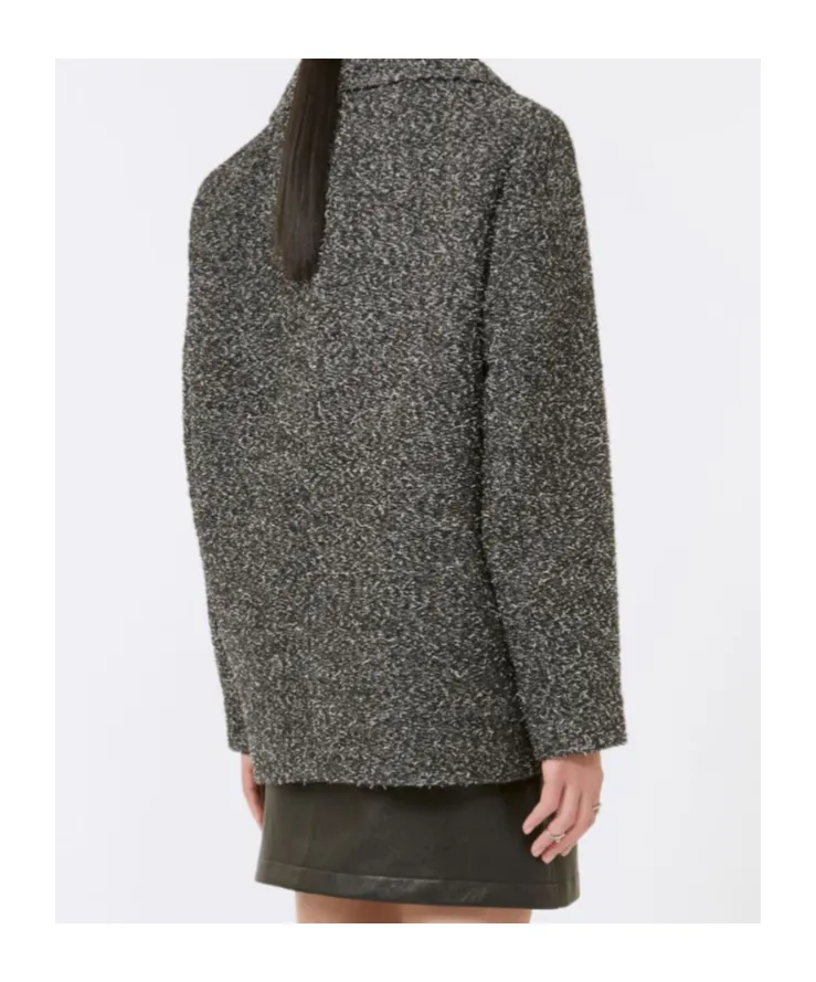 Double-Breasted Speckled Coat